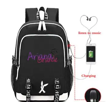 Ariana Grande Mochila Shoulder Backpack Girls Usb Cable Women School Bag Travel Teenager Backpack Daily Baypack
Ariana Grande Mochila Shoulder Backpack Girls Usb Cable Women School Bag Travel Teenager Backpack Daily Baypack