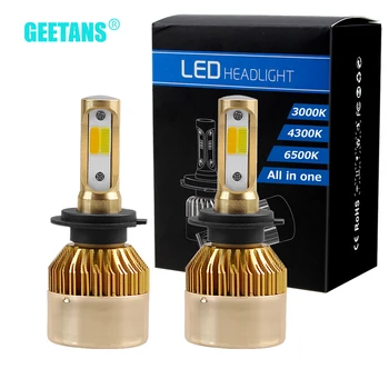 GEETANS 3 Color 1 H7 LED Headligts 6000K 4300K 3000K Car Headlamps H1 H3 H4 H8 H9 H11 880 881 h27 9004 9005 9006 HB3 12V 60W CJ
GEETANS 3 Color 1 H7 LED Headligts 6000K 4300K 3000K Car Headlamps H1 H3 H4 H8 H9 H11 880 881 h27 9004 9005 9006 HB3 12V 60W CJ