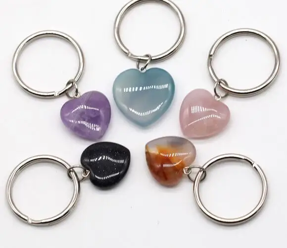 Newest Stones keychains, keyrings made of stone, heart /star/cross /moon keychain beautiful colors
Newest Stones keychains, keyrings made of stone, heart /star/cross /moon keychain beautiful colors