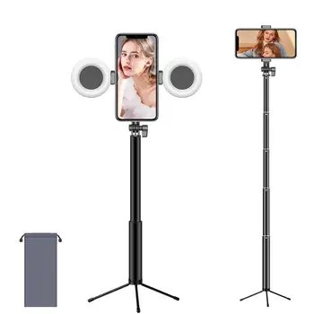 Wireless Bluetooth Selfie Stick tripod With Remote Control LED Ring light Extendable Monopod Tripod For Makeup Video Live Studio
Wireless Bluetooth Selfie Stick tripod With Remote Control LED Ring light Extendable Monopod Tripod For Makeup Video Live Studio