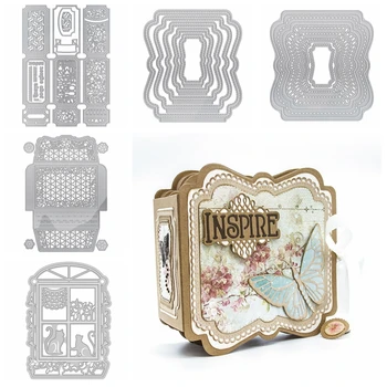 Accordion card Wallet Envelope Insert Layered Memory Book Frames Metal Cutting Dies for DIY Scrapbooking Cards Crafts New 2020
Accordion card Wallet Envelope Insert Layered Memory Book Frames Metal Cutting Dies for DIY Scrapbooking Cards Crafts New 2020