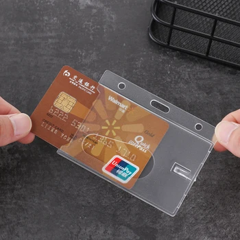 1PC Hard Plastic Work Card Holders Transparent ID Card Pouch Portable Multi-use Badge Protector Cover Case Business Card Sleeve
1PC Hard Plastic Work Card Holders Transparent ID Card Pouch Portable Multi-use Badge Protector Cover Case Business Card Sleeve