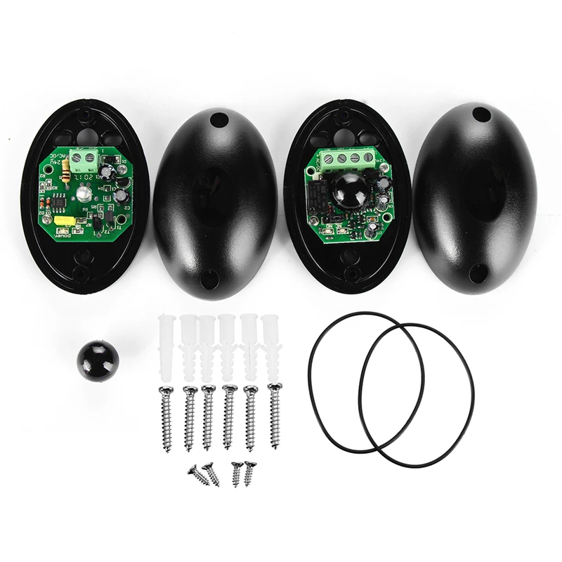 12V/24V Egg Shape Active Infrared Beam Sensor Barrier Detector With 2 photocells For Window Door Gate | Безопасность и защита