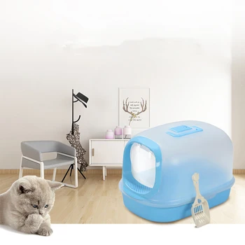 The New Pet Cat Toilet Big Space Deodorization Fully Enclosed Cat Litter Box Cat Bedpan For Preventing Cat Litter From Splashing
The New Pet Cat Toilet Big Space Deodorization Fully Enclosed Cat Litter Box Cat Bedpan For Preventing Cat Litter From Splashing