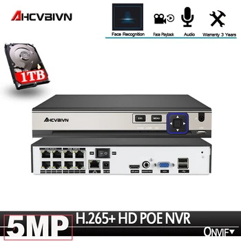 H.265+ 8CH NVR POE 5MP Face record capture&playback Surveillance CCTV 48V PoE For IP Camera Audio ONVIF Network Video Recorder 
H.265+ 8CH NVR POE 5MP Face record capture&playback Surveillance CCTV 48V PoE For IP Camera Audio ONVIF Network Video Recorder