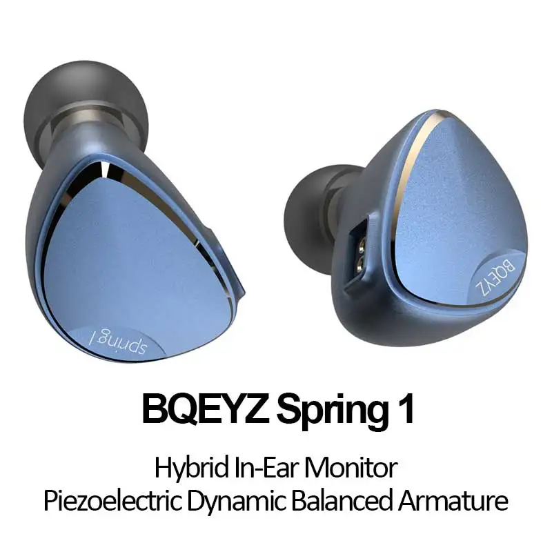 BQEYZ Spring1 in Ear Monitor Piezoelectric Balanced Armature Hybrid Drivers Dynamic Earphone Stereo HiFi Earbud Detachable Cable
BQEYZ Spring1 in Ear Monitor Piezoelectric Balanced Armature Hybrid Drivers Dynamic Earphone Stereo HiFi Earbud Detachable Cable
