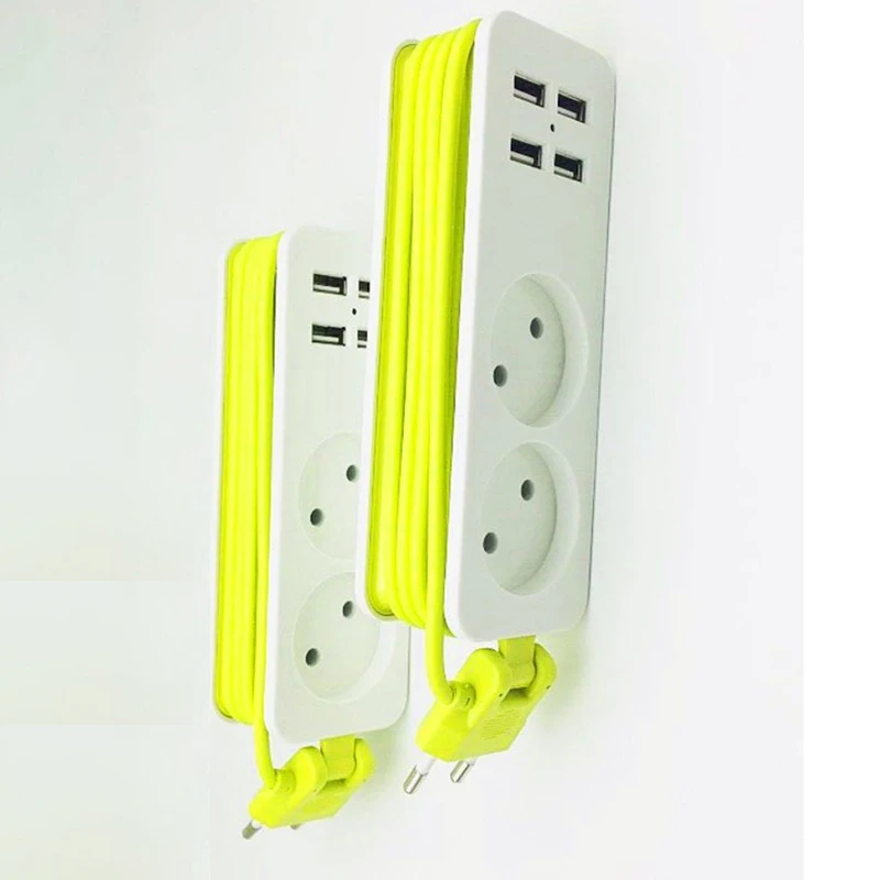 EU Travel Power Strip 4 USB With 1.5M Cord Extension Socket Wall Multiple Socket Portable Overload Protection Safe Power Strip
EU Travel Power Strip 4 USB With 1.5M Cord Extension Socket Wall Multiple Socket Portable Overload Protection Safe Power Strip