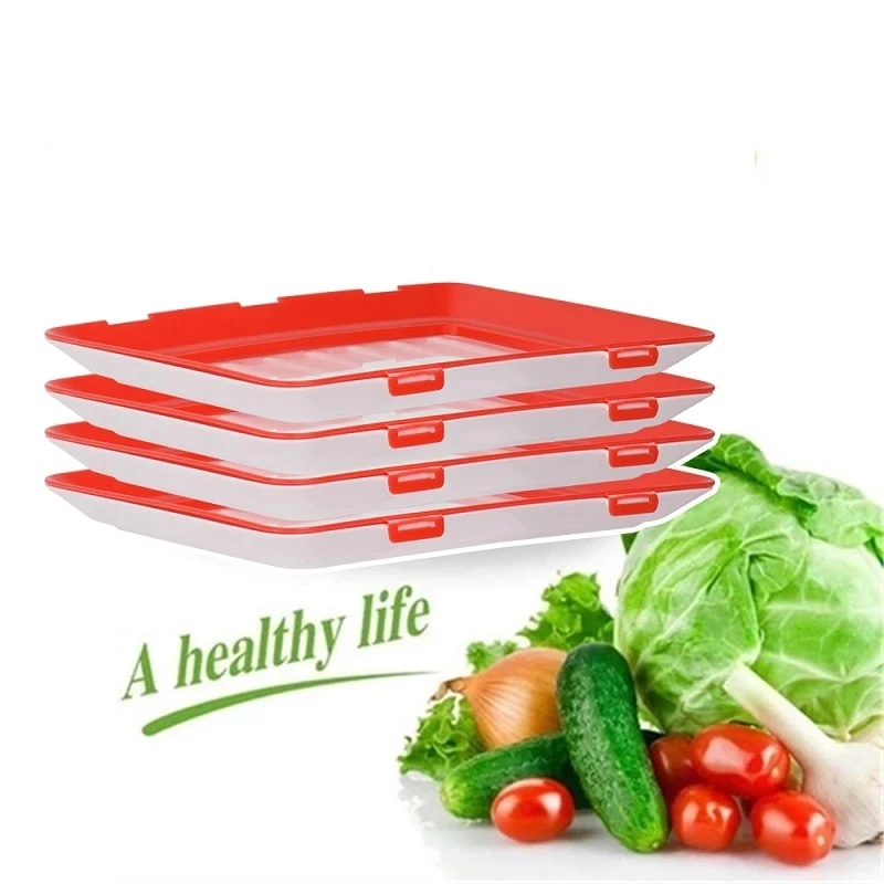 Creative Food Preservation Tray Stackable Food Fresh Tray Magic Elastic Fresh Tray Reusable Food Storage Container
Creative Food Preservation Tray Stackable Food Fresh Tray Magic Elastic Fresh Tray Reusable Food Storage Container