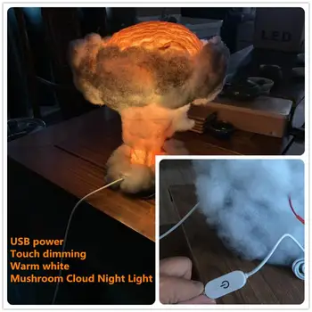 2020 Novelty USB Power Dimmable Mushroom Cloud Lamp Touch Control DIY Night Light With Cotton Children's Gifts Room Decor 
2020 Novelty USB Power Dimmable Mushroom Cloud Lamp Touch Control DIY Night Light With Cotton Children's Gifts Room Decor