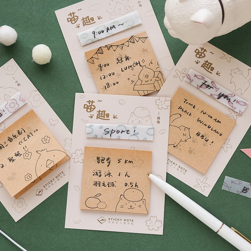 Vintage Cat Series Transparent Butter Paper Memo Pad Sticky Notes Notepad Indexes Flag Diary Creative Stationery Self-Stick Note
Vintage Cat Series Transparent Butter Paper Memo Pad Sticky Notes Notepad Indexes Flag Diary Creative Stationery Self-Stick Note