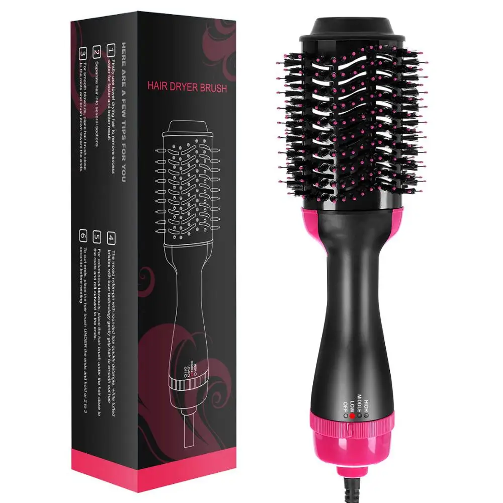 Hair Dryer Brush One Step Hair Dryer Volumizer 3-in-1 negative ion Straightening Brush Salon Curly Hair Comb Reduce Frizz Static
Hair Dryer Brush One Step Hair Dryer Volumizer 3-in-1 negative ion Straightening Brush Salon Curly Hair Comb Reduce Frizz Static