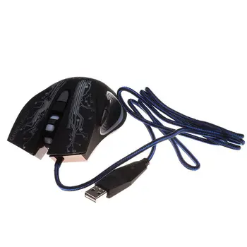 USB Wired Gaming Mouse 6-button LED Luminous Computer Laptop Optical Mouse