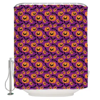 Shower Curtains for Bathroom Halloween Style Funny Pumpkin and Bats Waterproof Fabric Bathroom DecorBathtub Curtains with Free
Shower Curtains for Bathroom Halloween Style Funny Pumpkin and Bats Waterproof Fabric Bathroom DecorBathtub Curtains with Free