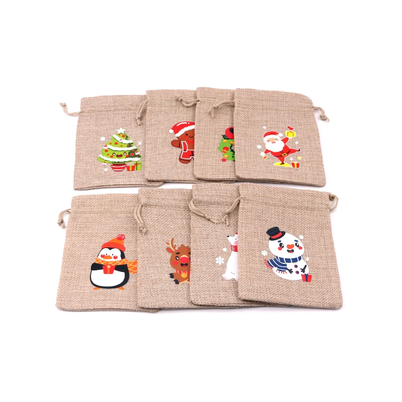 5pcs Jewelry Packaging Gift Jute Bag 10x14cm Burlap Drawstring Flax Candy Pouches Snow Man Printing Linen Bag Pouches
5pcs Jewelry Packaging Gift Jute Bag 10x14cm Burlap Drawstring Flax Candy Pouches Snow Man Printing Linen Bag Pouches