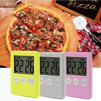 Magnet Kitchen Cooking Timers LCD Digital Screen Kitchen Timer Square Cooking Timer Count Up Countdown Alarm #Y5
Magnet Kitchen Cooking Timers LCD Digital Screen Kitchen Timer Square Cooking Timer Count Up Countdown Alarm #Y5