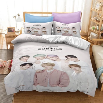 Popular Bangtan Boys Printed Bedding Set MAP OF THE SOUL7 Album Duvet Cover Pillowcase Bed Linen Set Bedclothes Double King Size
Popular Bangtan Boys Printed Bedding Set MAP OF THE SOUL7 Album Duvet Cover Pillowcase Bed Linen Set Bedclothes Double King Size