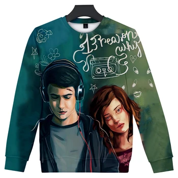 Sweatshirts Women/Men Hit TV series 13 Reasons Why 3D Print Crewneck Pullover Pop Kpop Hip Hop Sweatshirts Streetwear Clothing
Sweatshirts Women/Men Hit TV series 13 Reasons Why 3D Print Crewneck Pullover Pop Kpop Hip Hop Sweatshirts Streetwear Clothing