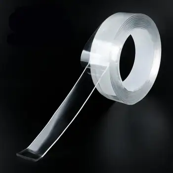 Transparent Nano Tape Washable Reusable Double-Sided tape Adhesive Magic Nano Traceless Sticker Removable Universal Disks Glue
Transparent Nano Tape Washable Reusable Double-Sided tape Adhesive Magic Nano Traceless Sticker Removable Universal Disks Glue
