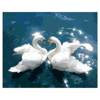 40X50cm Painting By Numbers For Colourful DIY Pictures By Numbers Landscape Frameless Digital Painting Couple Swan
40X50cm Painting By Numbers For Colourful DIY Pictures By Numbers Landscape Frameless Digital Painting Couple Swan