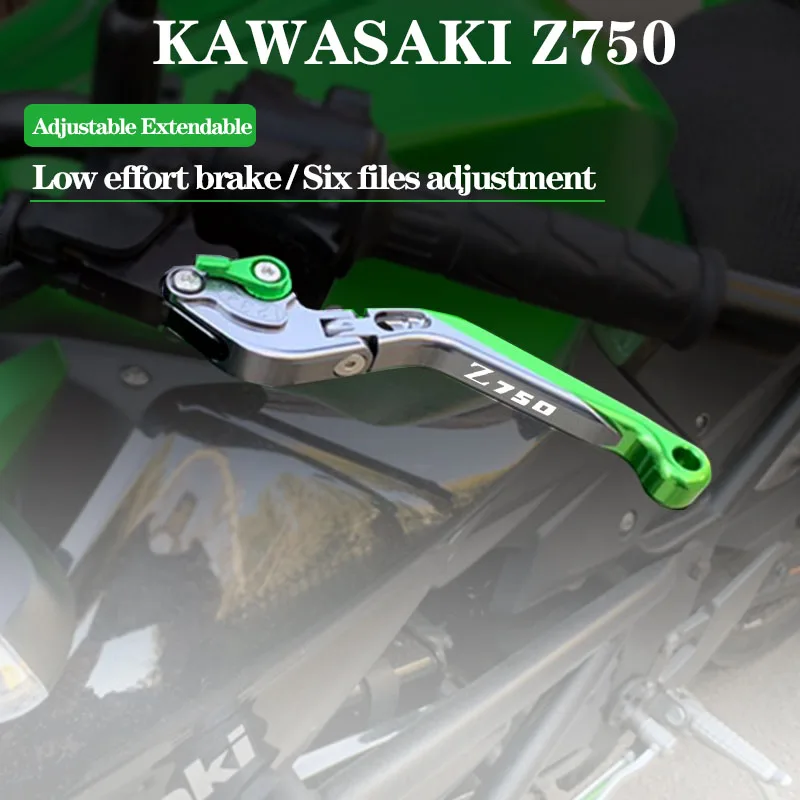 For KAWASAKI Z750 Z 750 2007 2008 2009 2010 2012 Motorcycle Accessories Folding Extendable Brake Clutch Levers LOGO Z750 Green
For KAWASAKI Z750 Z 750 2007 2008 2009 2010 2012 Motorcycle Accessories Folding Extendable Brake Clutch Levers LOGO Z750 Green