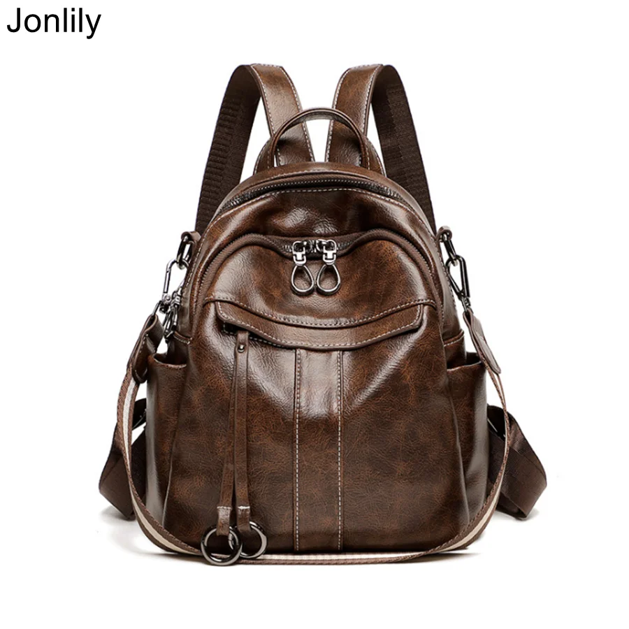 Jonlily Women Small Backpack Female Fashion City Daybag Teens Daily Purse Retro PU Leather or Nylon Casual Travel Bag -KG318
Jonlily Women Small Backpack Female Fashion City Daybag Teens Daily Purse Retro PU Leather or Nylon Casual Travel Bag -KG318