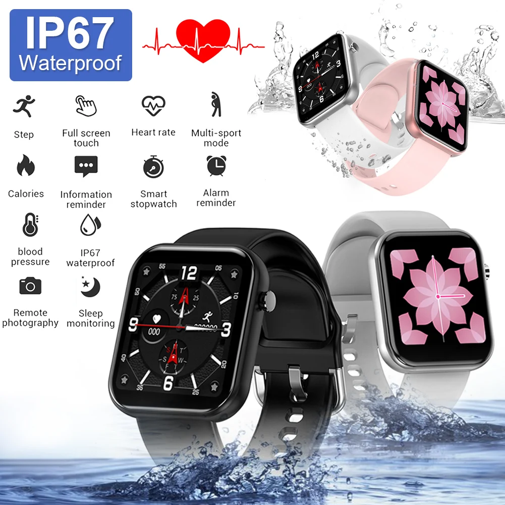 Smart Watch Bluetooth 4.0 1.54" Touch Screen IP67 Music Control Health Tracker Message Reminder Smart Wristwatch
Smart Watch Bluetooth 4.0 1.54" Touch Screen IP67 Music Control Health Tracker Message Reminder Smart Wristwatch