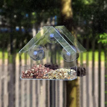 2 Style Creative Pet Bird feeder Clear Window Squirrel Proof Bird Feeder Window bird feeders Useful
2 Style Creative Pet Bird feeder Clear Window Squirrel Proof Bird Feeder Window bird feeders Useful