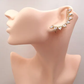 Lanyika Fashion Jewelry Geometry Triangle Unilateral Left Ear Bones Clip Zircon Inlay Wedding Banquet Party Popular Best Gift
Lanyika Fashion Jewelry Geometry Triangle Unilateral Left Ear Bones Clip Zircon Inlay Wedding Banquet Party Popular Best Gift