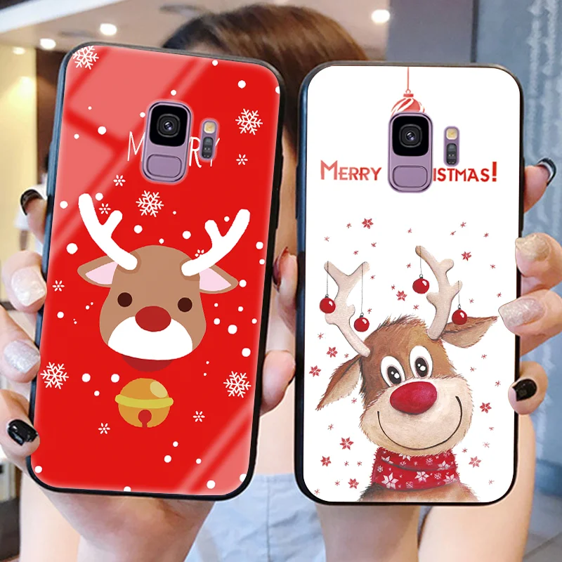 For Samsung Galaxy A7 2018 A50 A70 A40 A30 A9 J4 Plus J7 Prime J6 J5 J7 2017 S8 S9 Plus S10e Merry Christmas Tempered glass Case
For Samsung Galaxy A7 2018 A50 A70 A40 A30 A9 J4 Plus J7 Prime J6 J5 J7 2017 S8 S9 Plus S10e Merry Christmas Tempered glass Case
