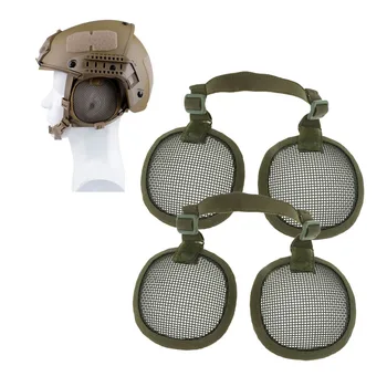 2pcs Steel Mesh Ear Muffs Protection Helmet Side Protector Covers Shooting with Adjustable Elastic Belt
2pcs Steel Mesh Ear Muffs Protection Helmet Side Protector Covers Shooting with Adjustable Elastic Belt