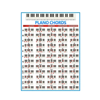 Piano Fingering Chart Piano Chord Practice Chart For Beginner Starter Piano Lover (Small Black + White) 
Piano Fingering Chart Piano Chord Practice Chart For Beginner Starter Piano Lover (Small Black + White)