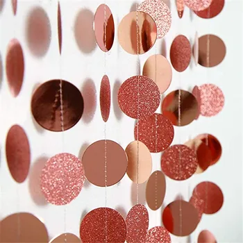 Rose Gold Circle Dots Garland Party Decorations Paper Polka Dots Hanging Streamer String Bunting Banner Backdrop Background Deco
Rose Gold Circle Dots Garland Party Decorations Paper Polka Dots Hanging Streamer String Bunting Banner Backdrop Background Deco