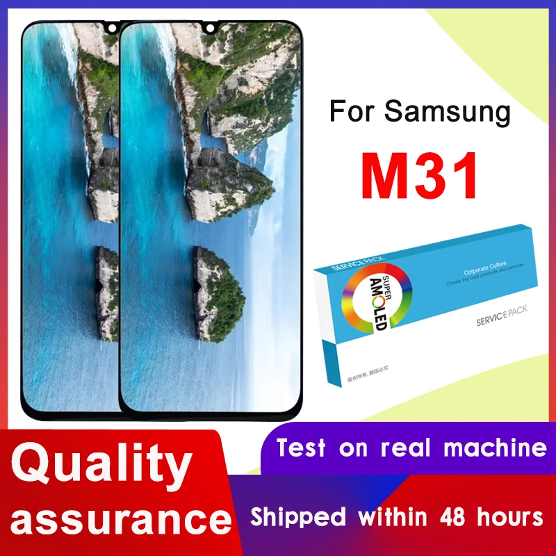 6.4'' NEW Super AMOLED For Samsung Galaxy M31 M315 LCD Touch Screen Digitizer Assembly M315F SM-M315F/DS Display | Мобильные