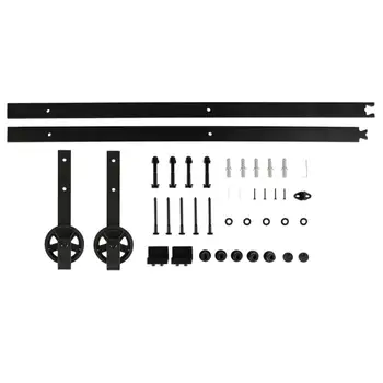 200CM Barn Door Hanging Rail Europe Rustic Black Sliding Hardware Cabinet Wood Door Sliding Track Kit Antique Set HWC
200CM Barn Door Hanging Rail Europe Rustic Black Sliding Hardware Cabinet Wood Door Sliding Track Kit Antique Set HWC
