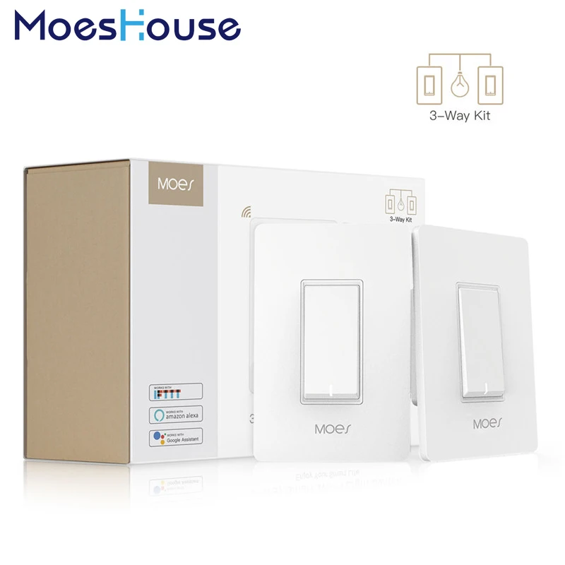 3 Way WiFi Smart Light Switch Light Fan Control APP remote control works with Alexa and Google Home, No Hub Required
3 Way WiFi Smart Light Switch Light Fan Control APP remote control works with Alexa and Google Home, No Hub Required