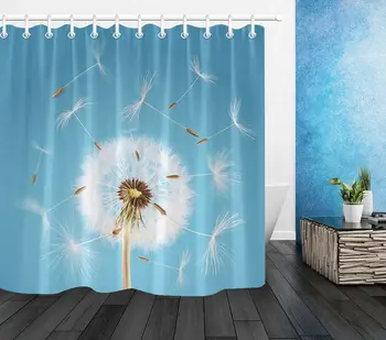 Flying Dandelion Seeds Scene Waterproof Polyester Fabric Shower Curtain Set
Flying Dandelion Seeds Scene Waterproof Polyester Fabric Shower Curtain Set