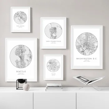 USA San Diego City map San Francisco Seattle Tulsa Washington Poster Canvas Print Wall Pictures for Living Room No Frame
USA San Diego City map San Francisco Seattle Tulsa Washington Poster Canvas Print Wall Pictures for Living Room No Frame