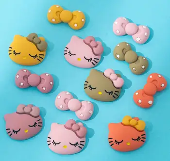 cartoon KT cat bow DIY Resin Accessories kawaii bow flat back Cabochon Art Decoration Charm Craft phone decoration 
cartoon KT cat bow DIY Resin Accessories kawaii bow flat back Cabochon Art Decoration Charm Craft phone decoration