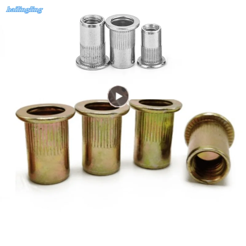 4-60pcs flat head rivet nut Stainless Steel m3 m4 m5 m6 m8 m10 m12 zinc plated cap rivet threaded nut
4-60pcs flat head rivet nut Stainless Steel m3 m4 m5 m6 m8 m10 m12 zinc plated cap rivet threaded nut