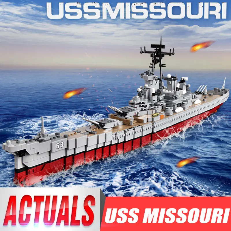DHL 06030 Military Toys Series The Missouri Battleship Building Blocks Kids Toys Compatible with Star Destroyer Set
DHL 06030 Military Toys Series The Missouri Battleship Building Blocks Kids Toys Compatible with Star Destroyer Set