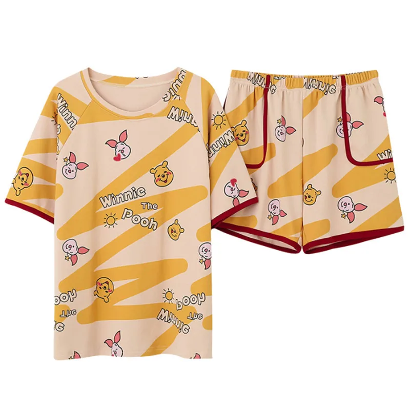 2020 Summer Women Comfortable Cute cartoon bear print Pajama Set Girl Pyjama Set Short Sleeve Sleepwear Suit Women Nightshirt
2020 Summer Women Comfortable Cute cartoon bear print Pajama Set Girl Pyjama Set Short Sleeve Sleepwear Suit Women Nightshirt