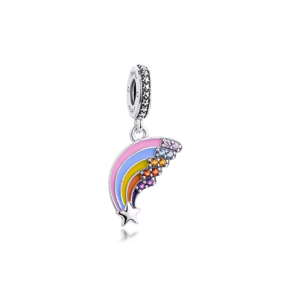 Colourful Rainbow Dangle Charm for Bracelets Mother's Day Women Wholesale Beads DIY S925 Sterling Silver Free Shipping Pendant
Colourful Rainbow Dangle Charm for Bracelets Mother's Day Women Wholesale Beads DIY S925 Sterling Silver Free Shipping Pendant