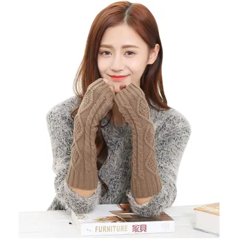 1 Pair Autumn Winter Women Gloves Solid Color Warm Knitting Wool Mittens Arm Warmer Ladies Girls Long Fingerless Glove SER88
1 Pair Autumn Winter Women Gloves Solid Color Warm Knitting Wool Mittens Arm Warmer Ladies Girls Long Fingerless Glove SER88