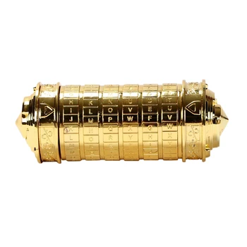 Creative Code Model Password Cylinder Lock Assembly Educational Toys Gift For Valentine's Day - Luxury Golden/Bronze
Creative Code Model Password Cylinder Lock Assembly Educational Toys Gift For Valentine's Day - Luxury Golden/Bronze