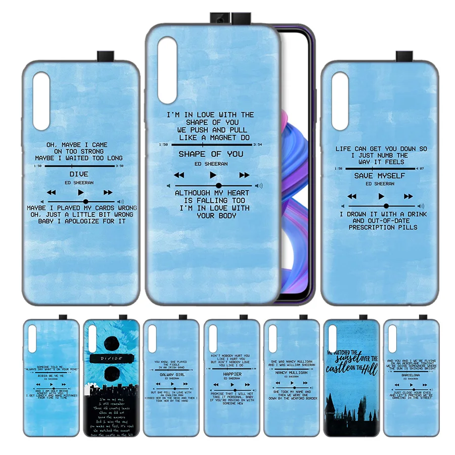 Silicone Case Cover for Huawei Honor 8X 8C 8A 8S 9X 10 20 20i V20 Play Y5 Y7 Y9 Lite Pro Prime 2019 Nova 4e Ed Sheeran Lyrics Pi
Silicone Case Cover for Huawei Honor 8X 8C 8A 8S 9X 10 20 20i V20 Play Y5 Y7 Y9 Lite Pro Prime 2019 Nova 4e Ed Sheeran Lyrics Pi