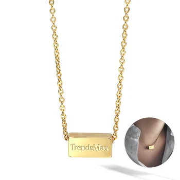 Trendsmax Personalized Square Cube Charm Necklace for Women Men Stainless Steel Rolo Link Chain Chic Jewelry 2mm TNS026
Trendsmax Personalized Square Cube Charm Necklace for Women Men Stainless Steel Rolo Link Chain Chic Jewelry 2mm TNS026