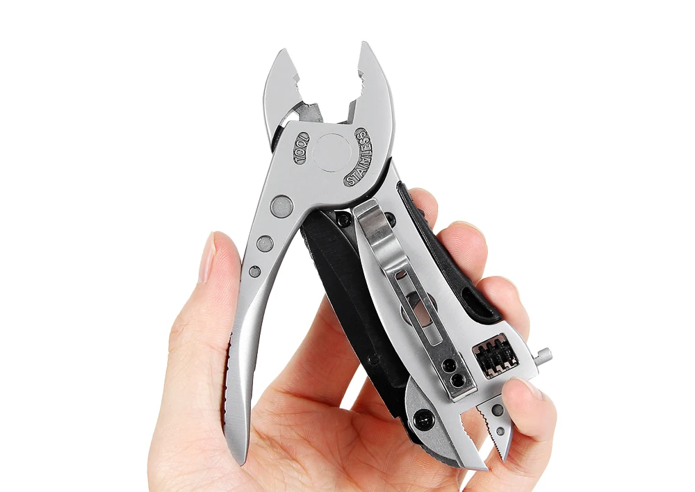 Multi Pliers Stainless Steel Adjustable Pocket Knife Survival Plier Screwdriver Wrench Jaw Spanner Mini Tools
Multi Pliers Stainless Steel Adjustable Pocket Knife Survival Plier Screwdriver Wrench Jaw Spanner Mini Tools