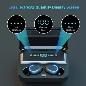 F9 TWS Wireless Bluetooth Earphones Portable Mini Invisible Earbuds 8D Stereo Waterproof Noise Cancelling Headset LED Display
F9 TWS Wireless Bluetooth Earphones Portable Mini Invisible Earbuds 8D Stereo Waterproof Noise Cancelling Headset LED Display