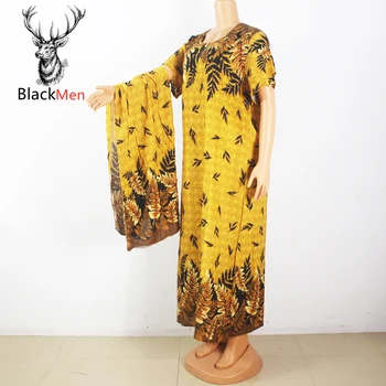 2020 Fashion Modern African Dresses For Women 100% Cotton Floral Print Fashion Maxi Dress With Scarf
2020 Fashion Modern African Dresses For Women 100% Cotton Floral Print Fashion Maxi Dress With Scarf