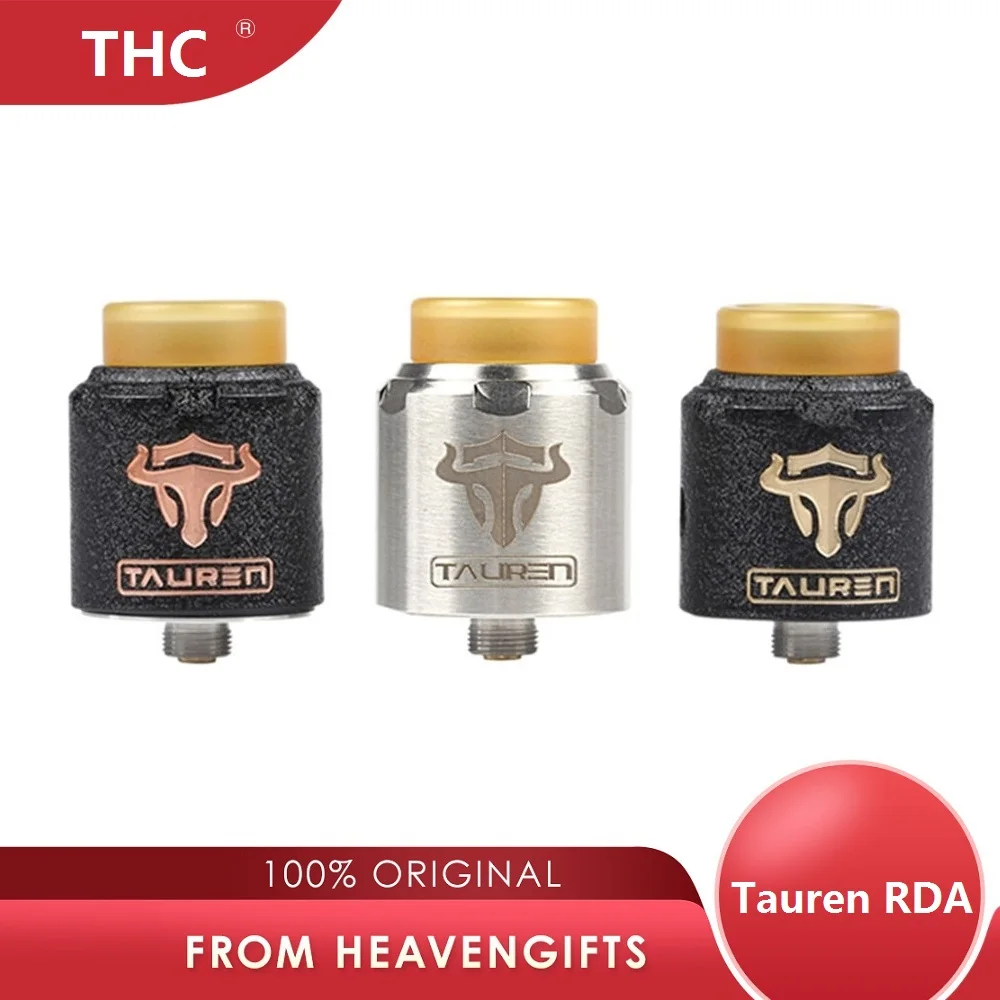 Original THC Tauren RDA Rebuildable Drip Atomizer 24mm Diameter with 28 Micro Air Holes on Two Sides Fit for THC Tauren Mech MOD
Original THC Tauren RDA Rebuildable Drip Atomizer 24mm Diameter with 28 Micro Air Holes on Two Sides Fit for THC Tauren Mech MOD
